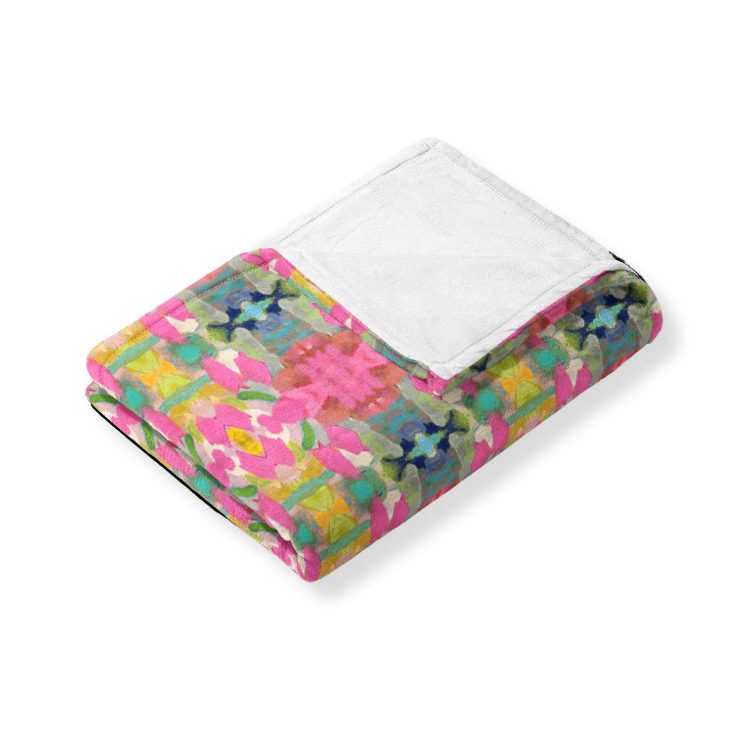 Laura Park Pink Paradise Fleece Blanket: One Size