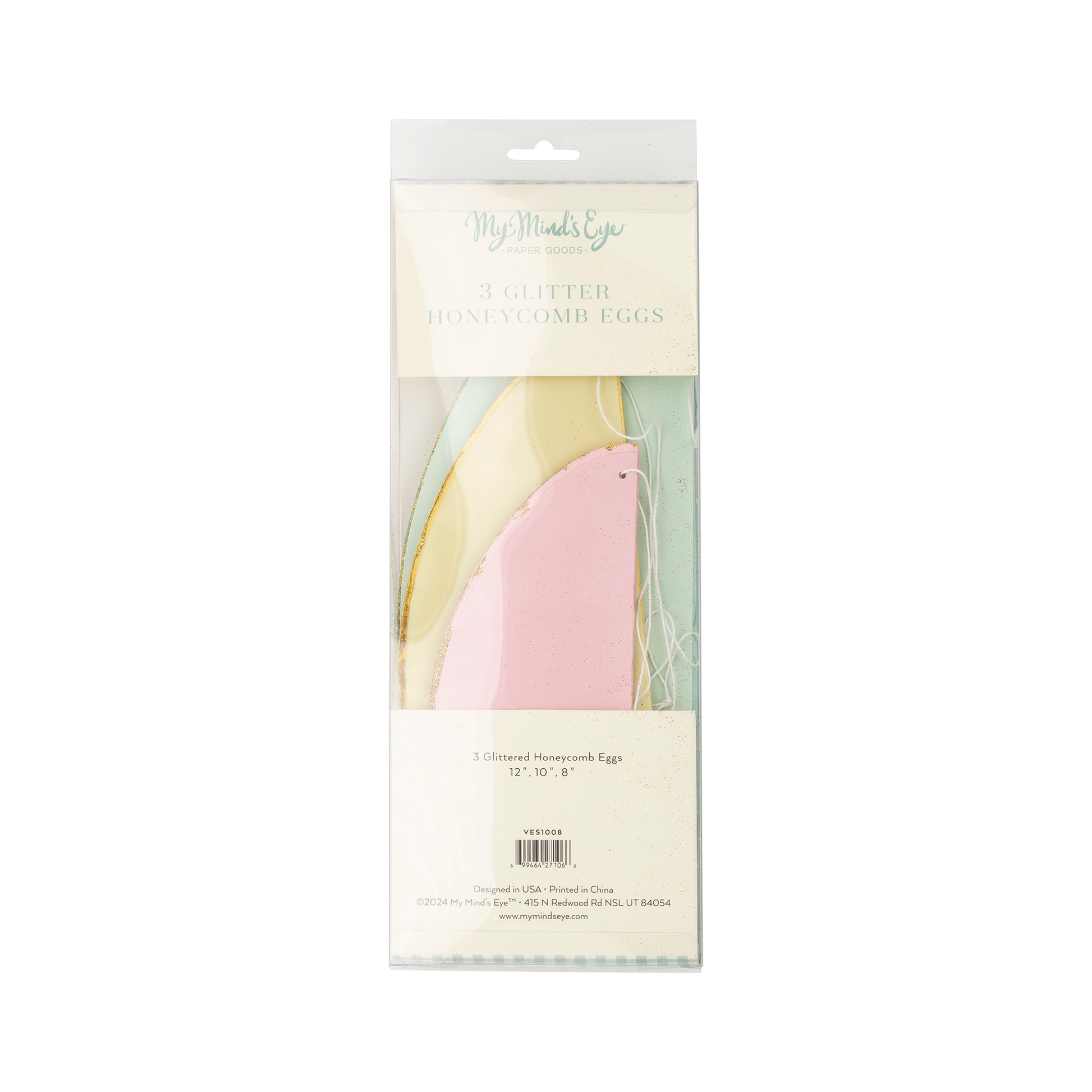 VES1008 - Vintage Easter honeycomb eggs - Persnickety Shop
