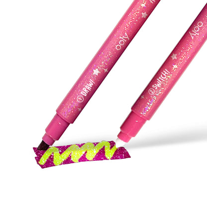 Ooly Switch-Eroo Sparkle Glittery Color Changing Markers - Set of 12 - Persnickety Shop