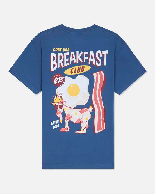 GOAT USA-Breakfast Crew T-Shirt: Moonlite Ocean