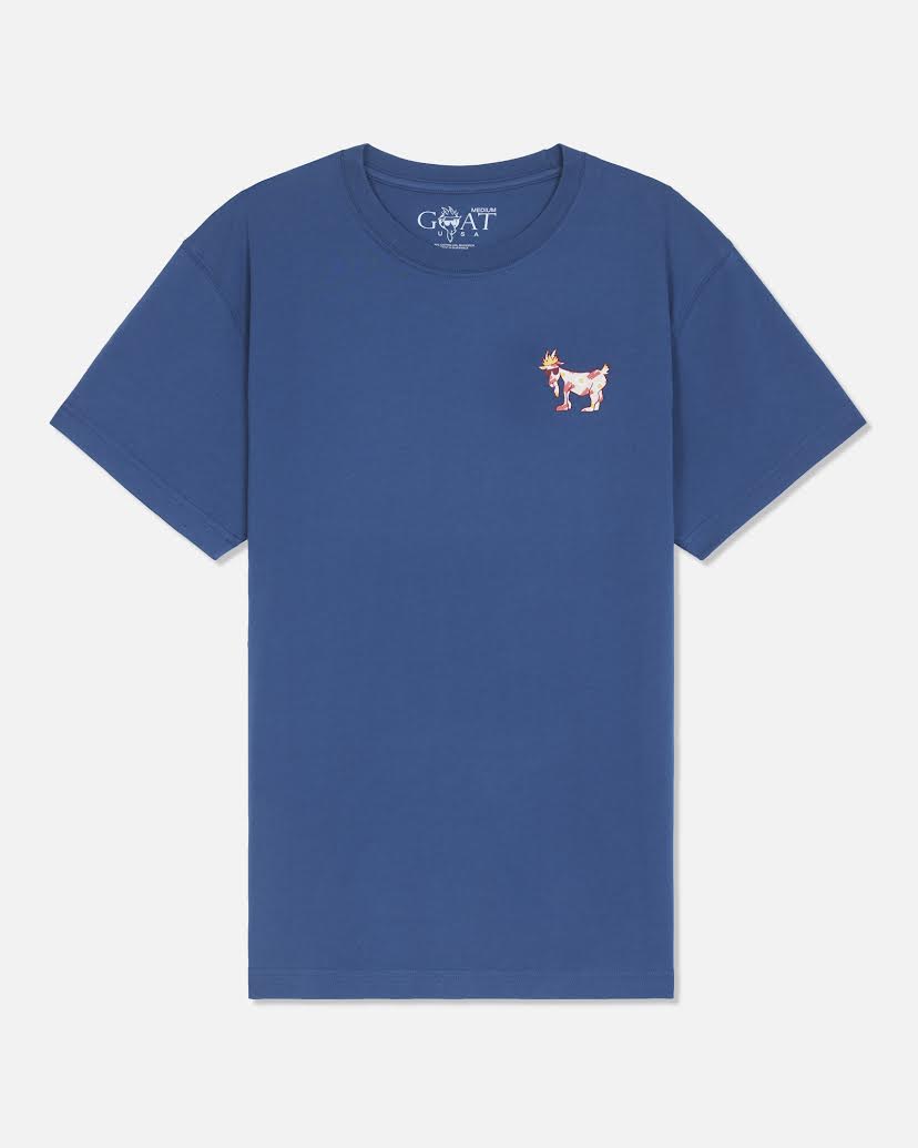 GOAT USA-Breakfast Crew T-Shirt: Moonlite Ocean