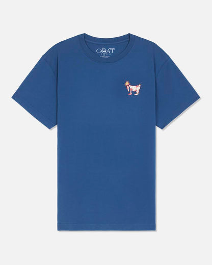 GOAT USA-Breakfast Crew T-Shirt: Moonlite Ocean