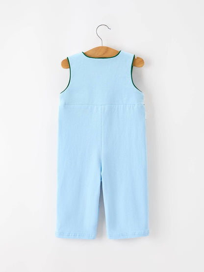 Christmas Boys Blue Christmas Tree Embroidered JonJon