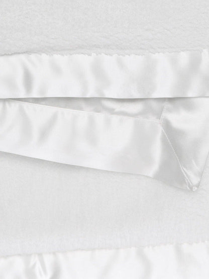 Chenille Satin™ Baby Blanket: Pink