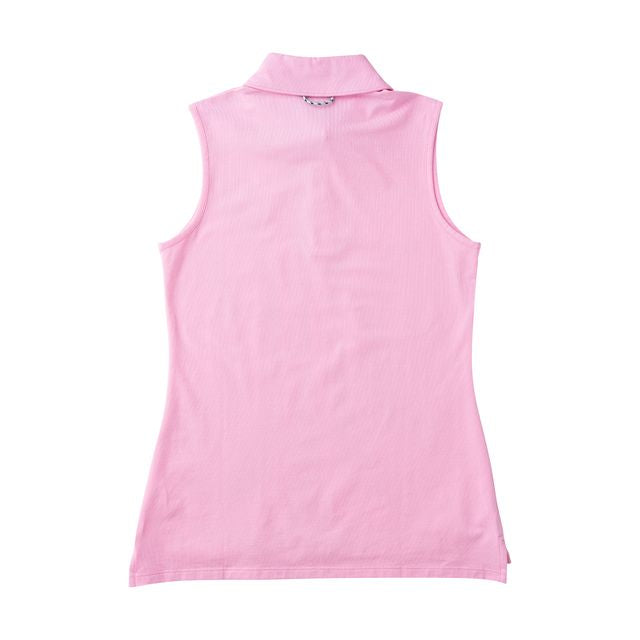 PRE-ORDER - PRODOH Girls' Sleeveless Solid Cotton Polo PF - Pink Frosting - Persnickety Shop