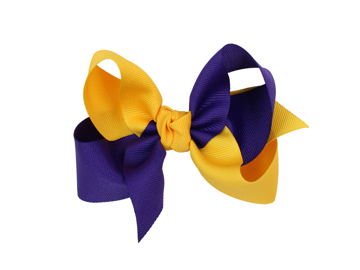COLLEGIATE CRISSCROSS BOWS: WHITE/ CRANBERRY / 6.5" JUMBO