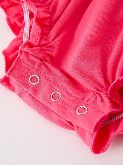 Hot Pink Smocked Church Christ Bishop Christening Romper: 3M - Persnickety Shop