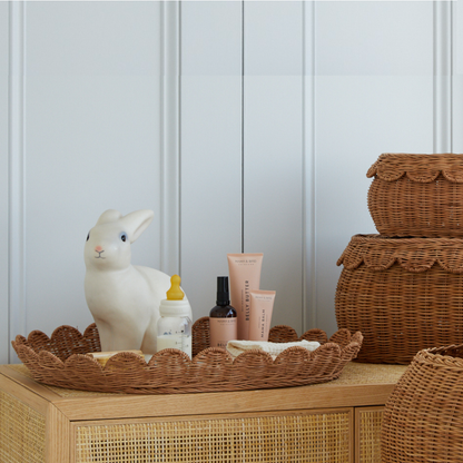 FAUNA TRIO RATTAN BASKET SET MOCCA