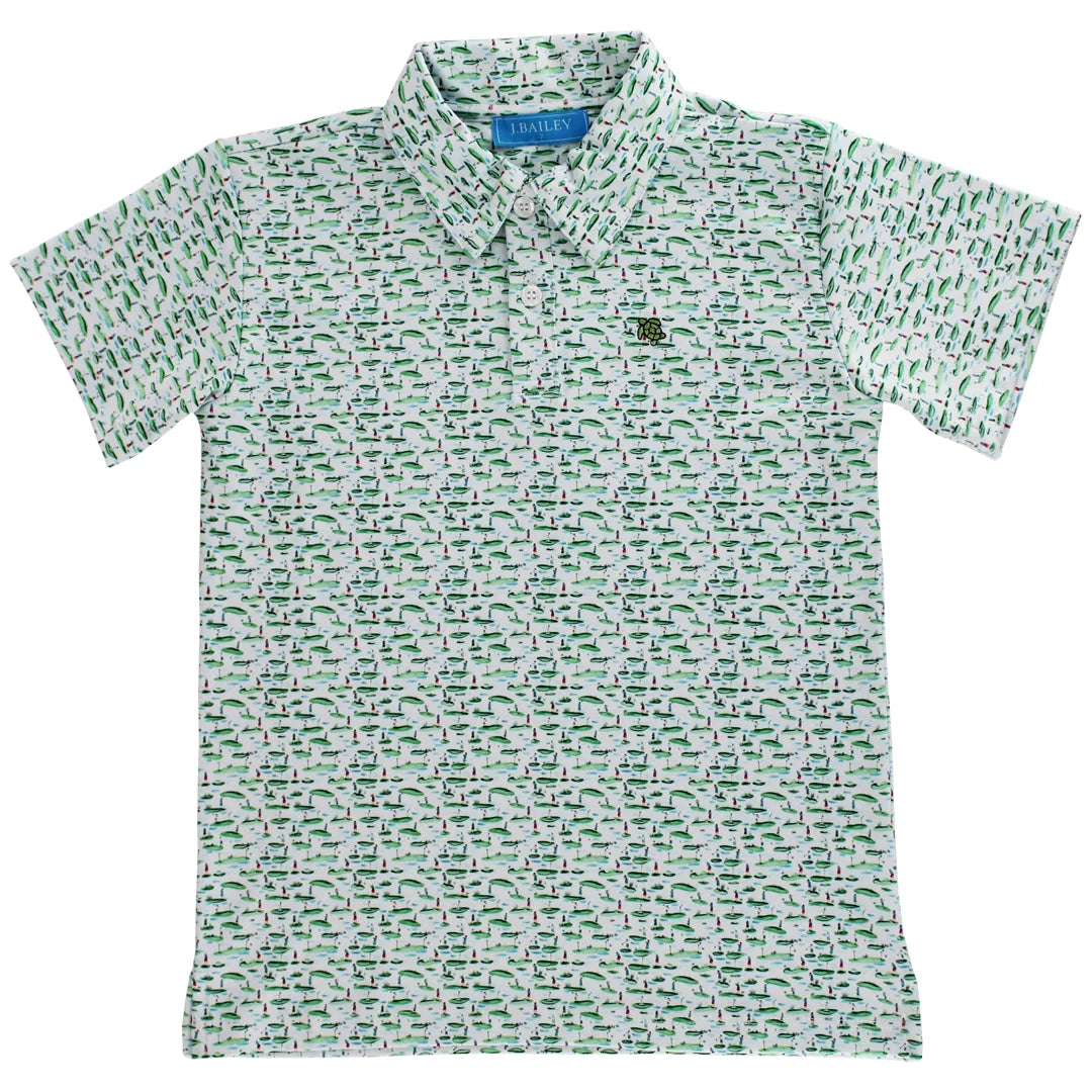 J. Bailey Boys Short Sleeved Polo Golf Course - Persnickety Shop