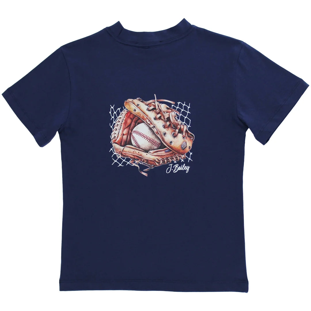 J. Bailey Logo Tee - Baseball on Navy - Persnickety Shop
