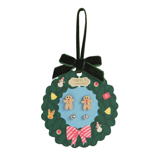 Gingerbread Stud Earring Set