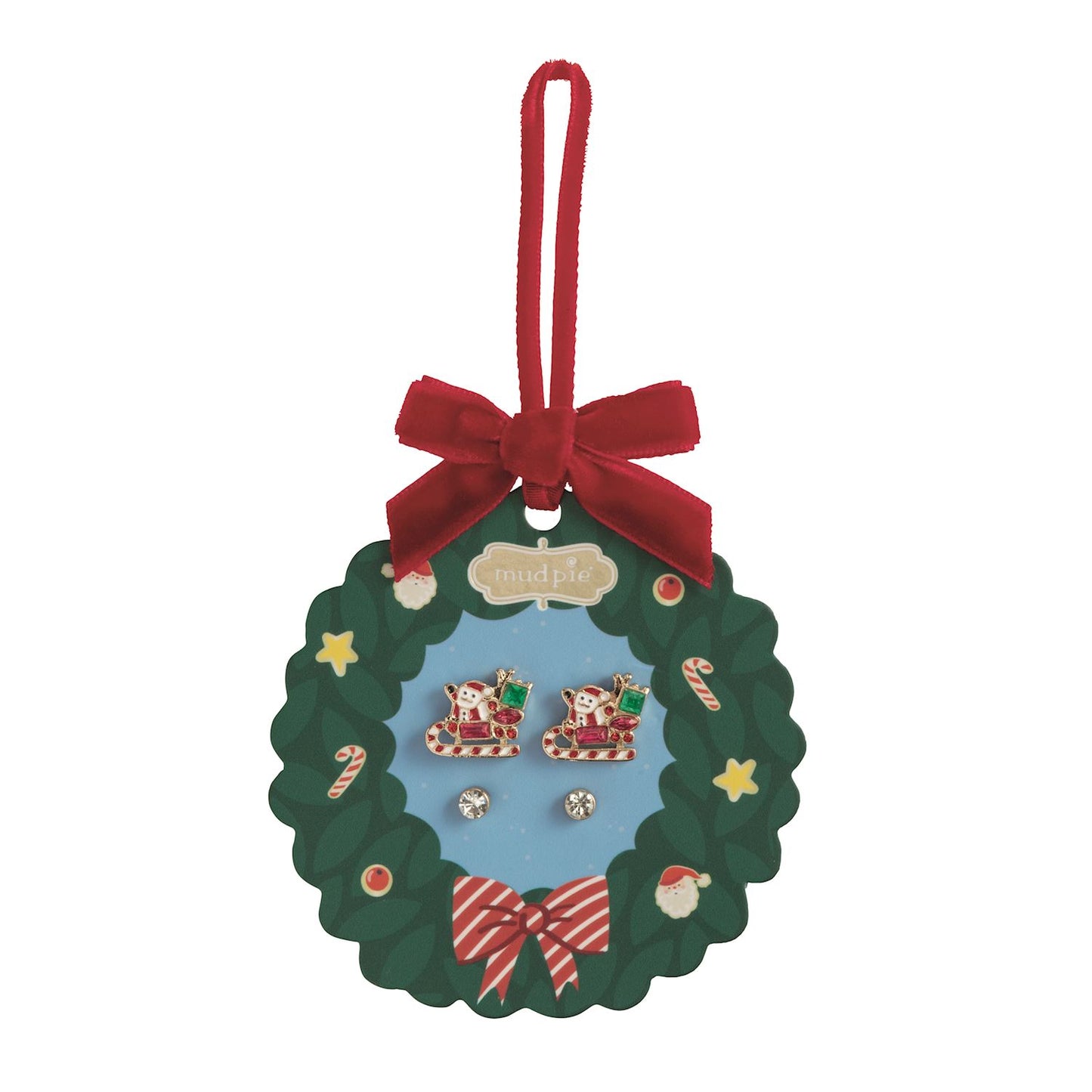 Santa Stud Earring Set