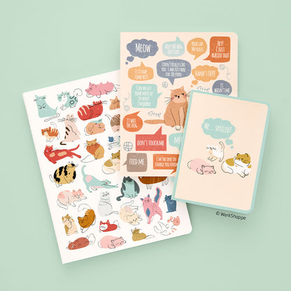 If Cats Could Talk Stitched Notebook Set - Persnickety Shop