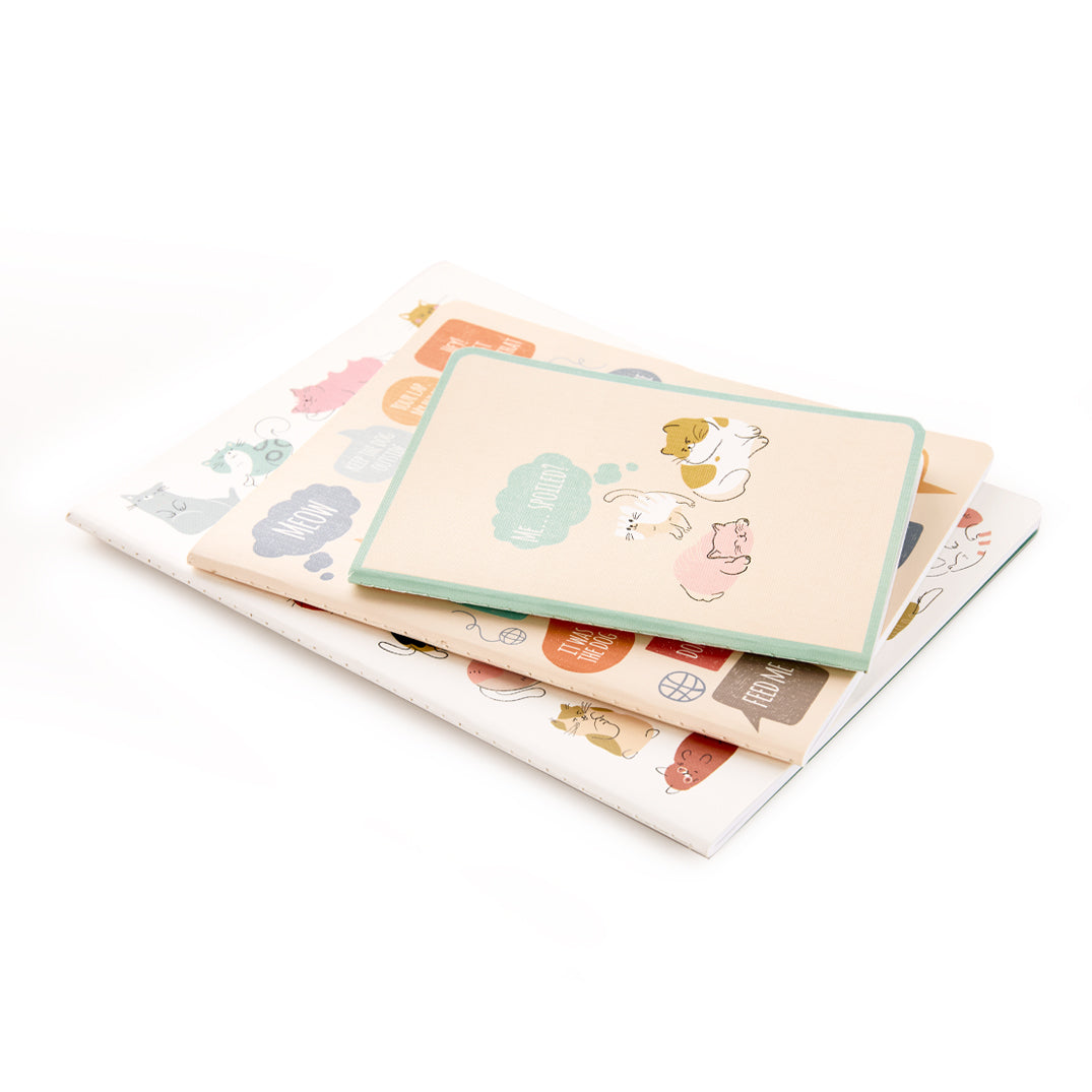 If Cats Could Talk Stitched Notebook Set - Persnickety Shop