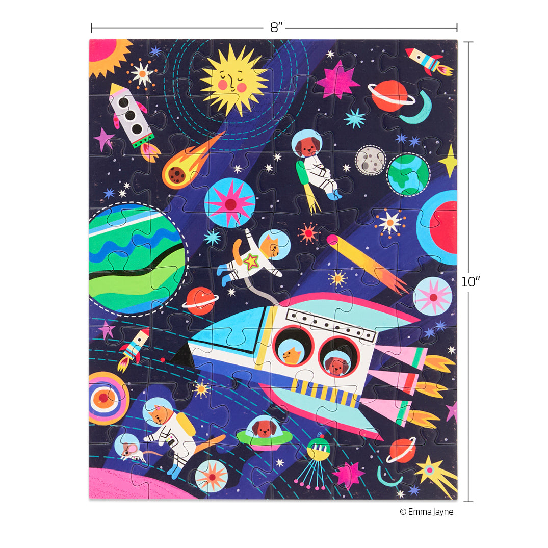 Pets In Space 48 Piece Puzzle Snax - Persnickety Shop