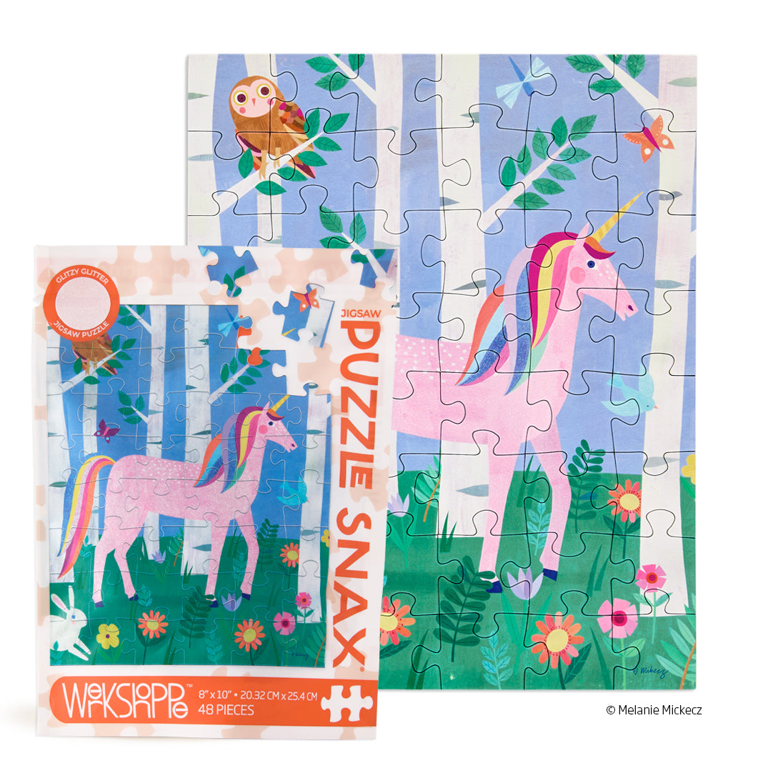 Unicorn Forest 48 Piece Puzzle Snax - Persnickety Shop