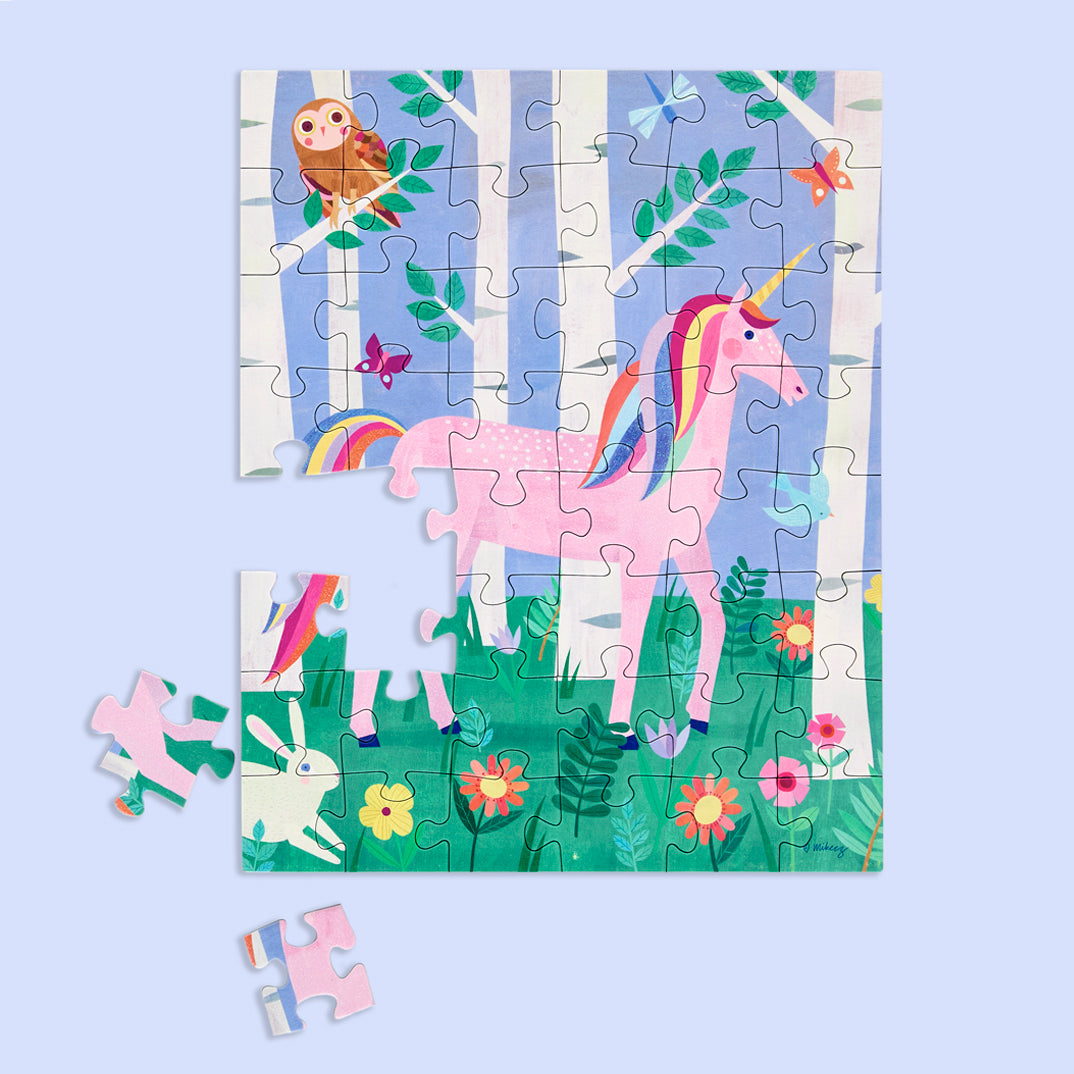 Unicorn Forest 48 Piece Puzzle Snax - Persnickety Shop