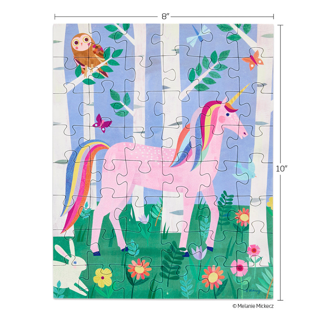 Unicorn Forest 48 Piece Puzzle Snax - Persnickety Shop