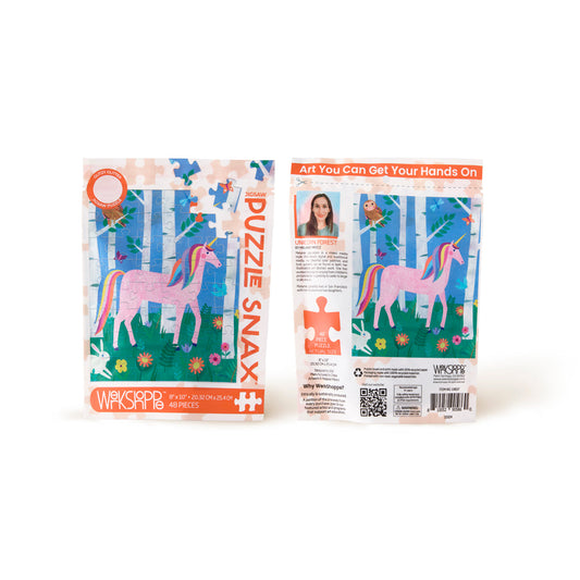 Unicorn Forest 48 Piece Puzzle Snax - Persnickety Shop