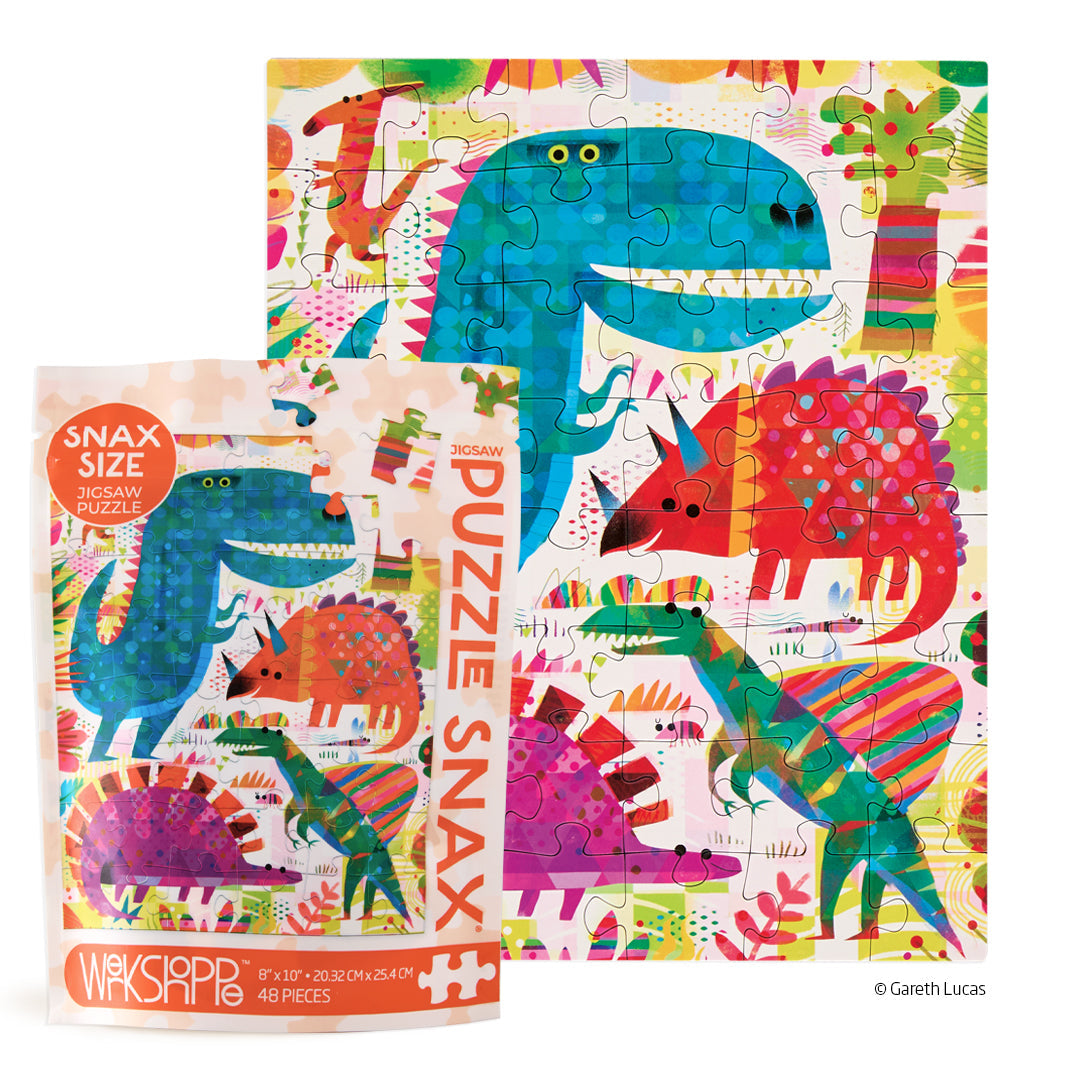 Dinosaur Day 48 Piece Puzzle Snax - Persnickety Shop