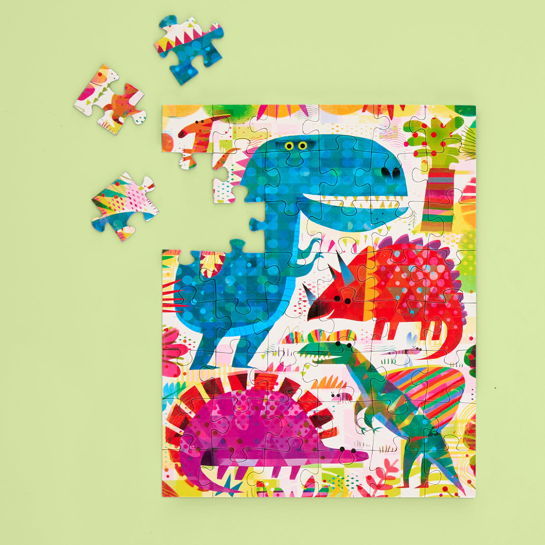 Dinosaur Day 48 Piece Puzzle Snax - Persnickety Shop
