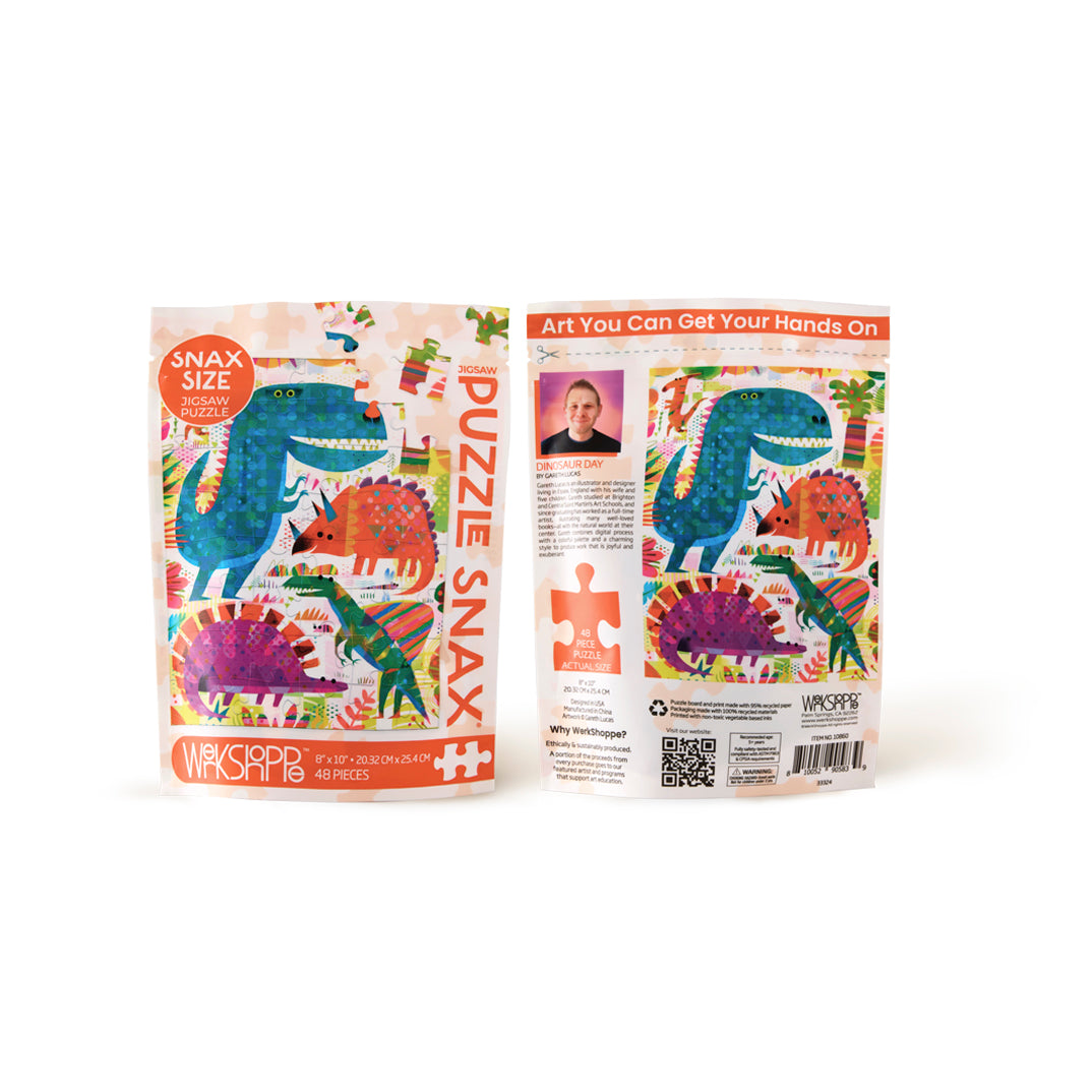 Dinosaur Day 48 Piece Puzzle Snax - Persnickety Shop