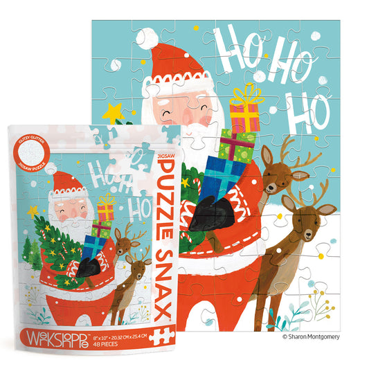 Ho Ho Ho Santa 48 Piece Puzzle Snax - Persnickety Shop