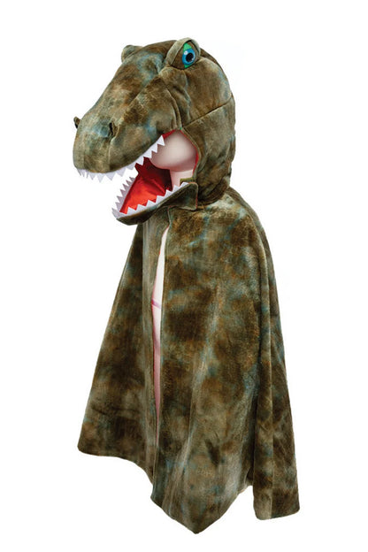 Great Pretenders Grandasaurus T-Rex Cape With Claws, Green, Size 4-6