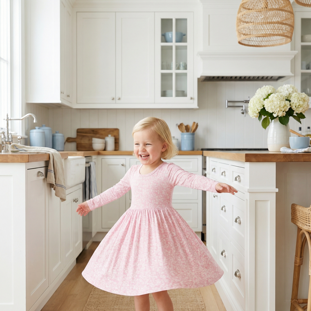 Petite Fleur Bamboo Twirl Dress