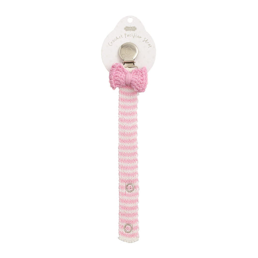 Pink Bow Crochet Pacy Strap