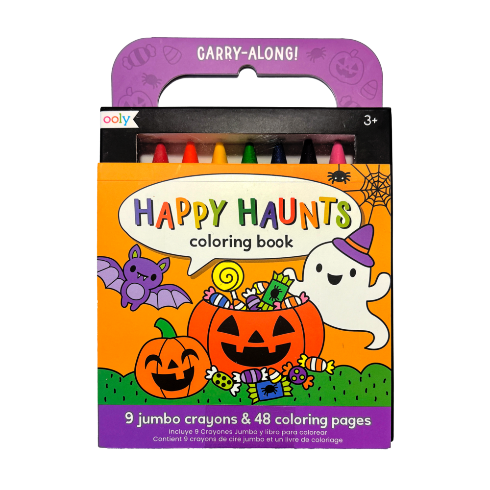 Ooly Carry-Along Coloring Book Set - Happy Haunts