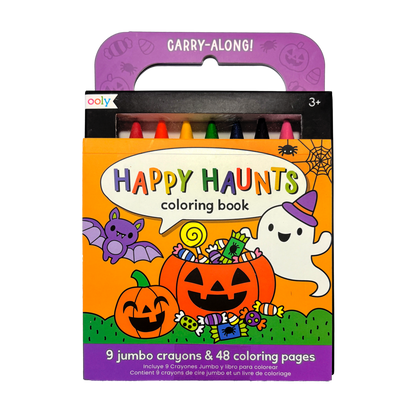 Ooly Carry-Along Coloring Book Set - Happy Haunts