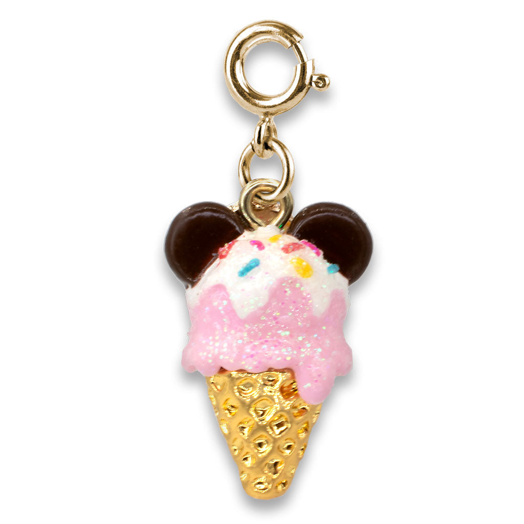 Gold Mickey Ice Cream Cone Charm - Persnickety Shop