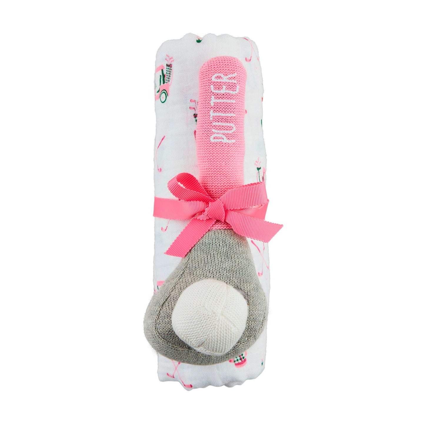 Girl Golf Swaddle & Rattle Set - Persnickety Shop