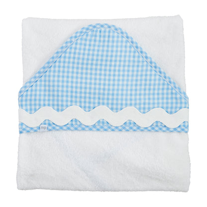 Blue Ric-Rac Hooded Towel - Persnickety Shop