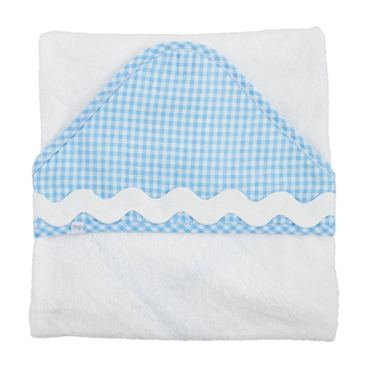 Blue Ric-Rac Hooded Towel - Persnickety Shop