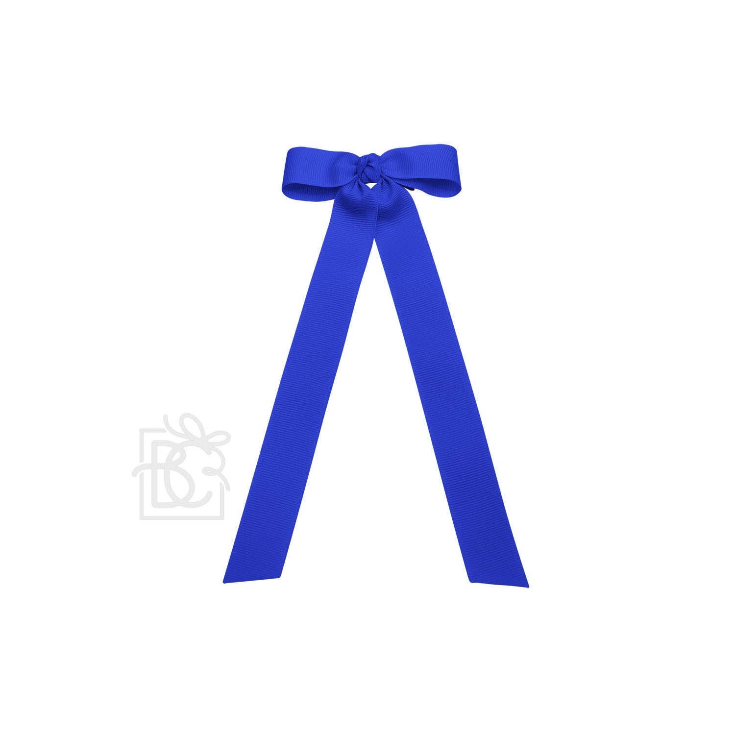 FLAT BOW W/ 7" STREAMERS ON ALLIGATOR CLIP: 3.5" W/ 7" Streamers / RED - Persnickety Shop