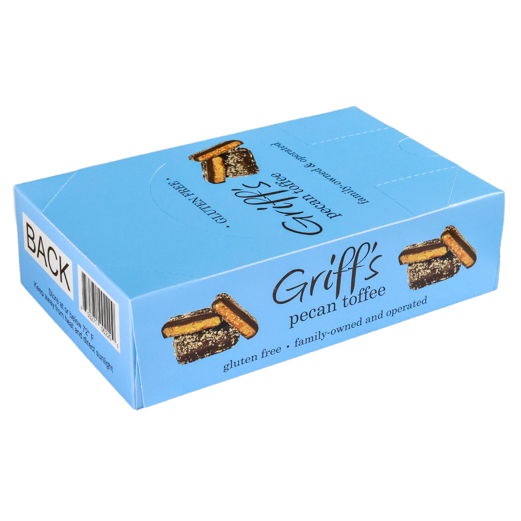 Griff's Pecan Toffee - 1oz Dark Chocolate Toffee - Persnickety Shop