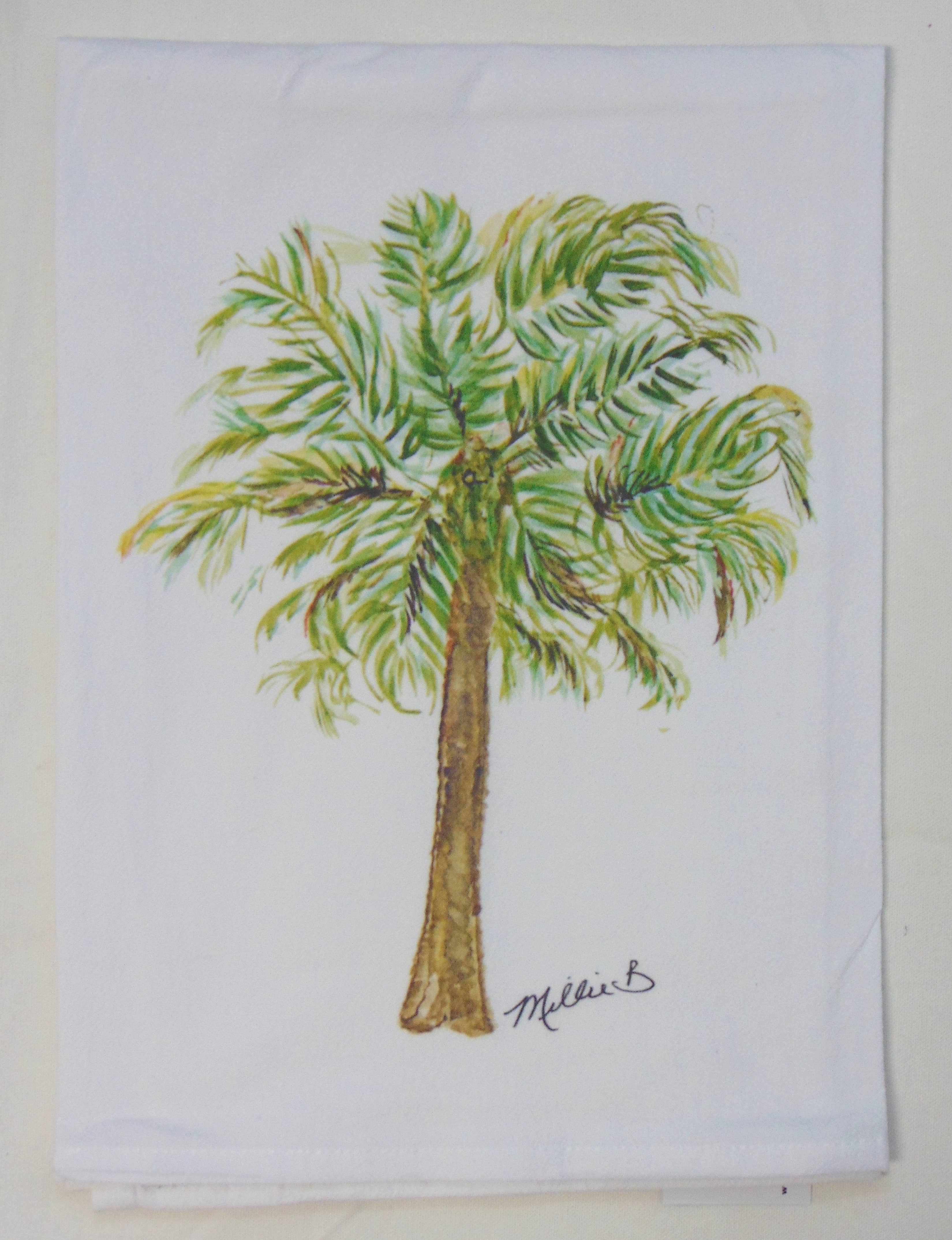 Limited Edition Watercolor Palm Tree Flour Sack Napkins - Persnickety Shop