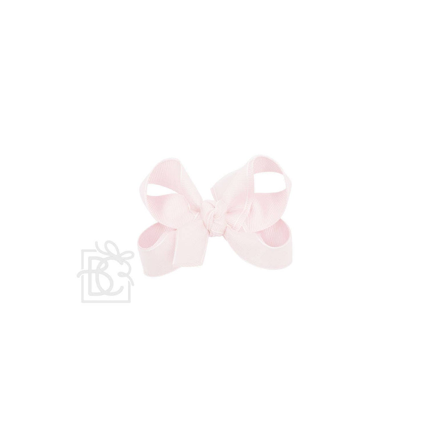 LAYERED ORGANZA/GROSGRAIN BOW ON CLIP: 5.5" Huge - 2.25" Ribbons on Alligator Clip / WHITE