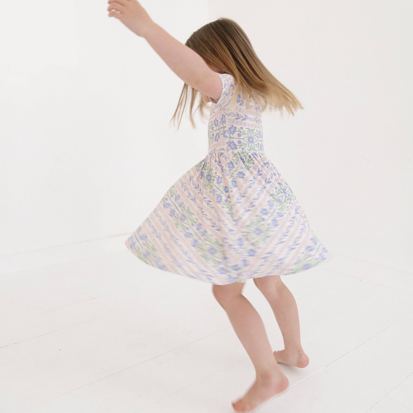 Spring Cascade Bamboo Twirl Dress: 4T - Persnickety Shop