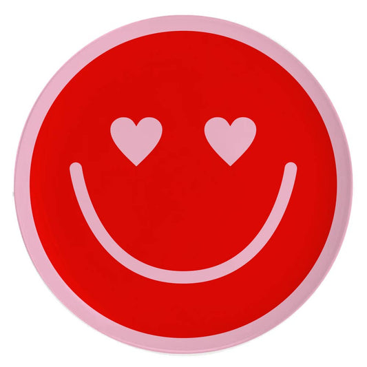 Ceramic Trinket Dish | Red Smiley Face - Persnickety Shop