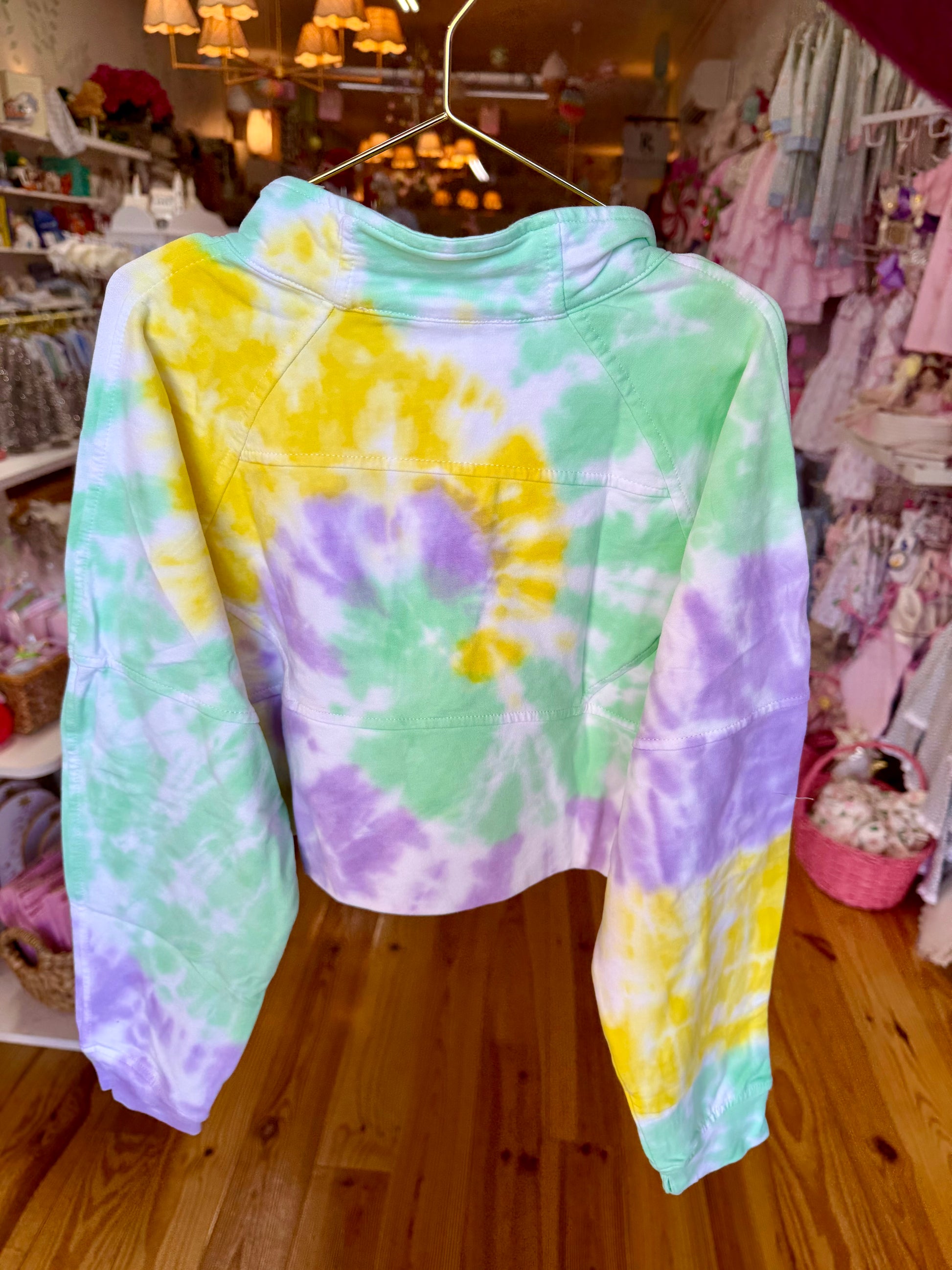 Mardi Gras Tie Dye Crop - Persnickety Shop