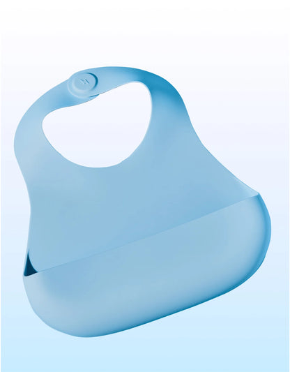 Babynetic Blueberry Burst 1 Silicone Bib / Measurements 9” x 10.5” - Persnickety Shop