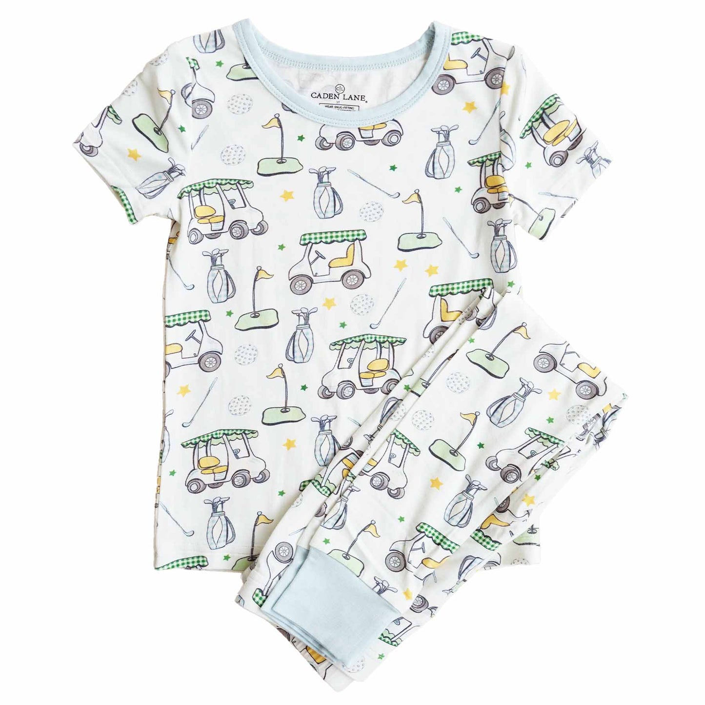 Country Club Cuties Two Piece Pajama Set | Blue: 12-18 months - Persnickety Shop