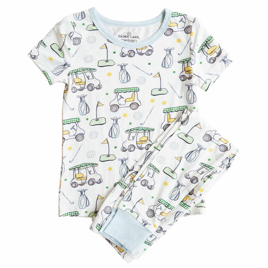 Country Club Cuties Two Piece Pajama Set | Blue: 12-18 months - Persnickety Shop