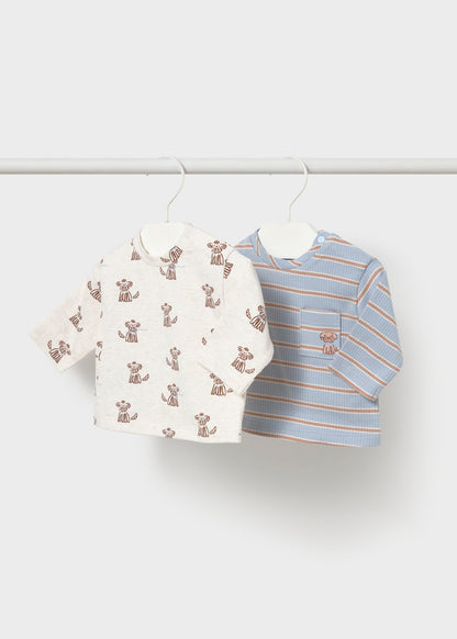 Mayoral Baby Boy Puppy Sky Long Sleeve T-shirts