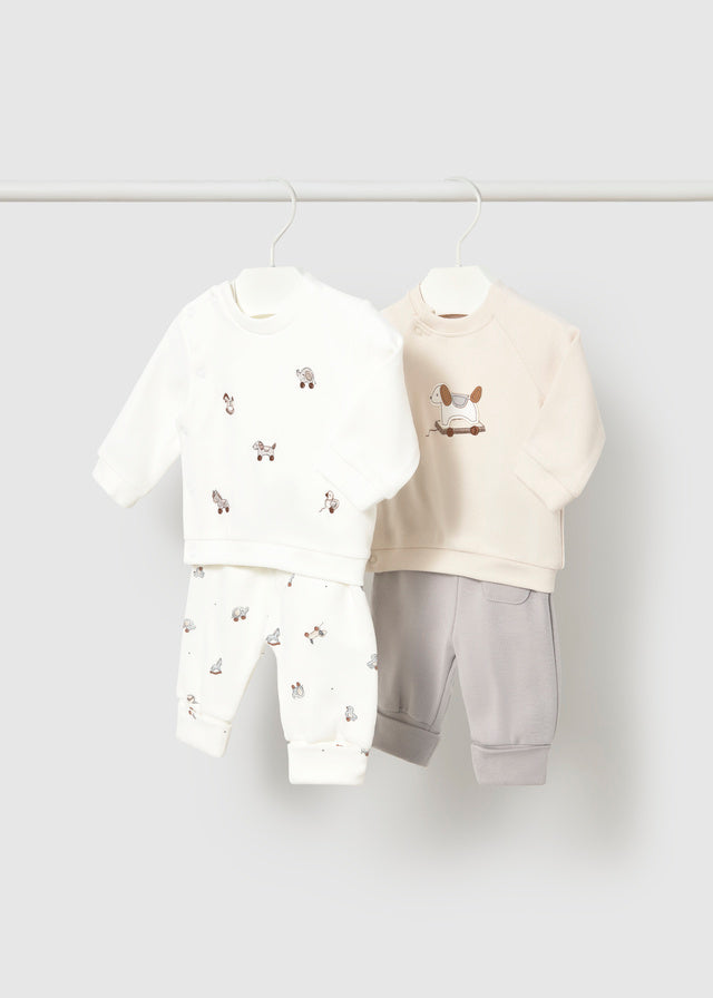 Mayoral Baby Boy Puppy Fog Knit Set