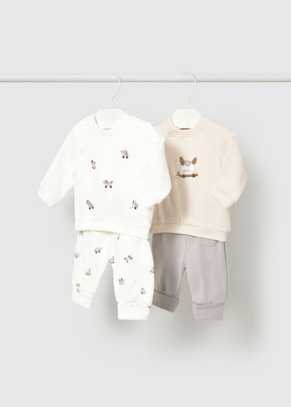 Mayoral Baby Boy Puppy Fog Knit Set