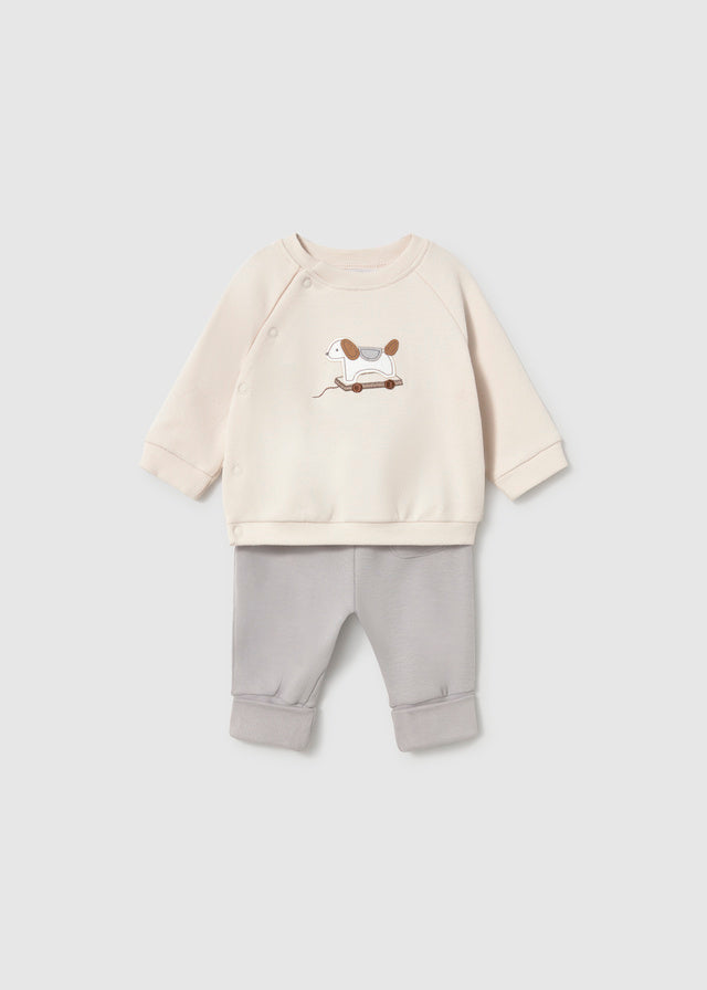 Mayoral Baby Boy Puppy Fog Knit Set